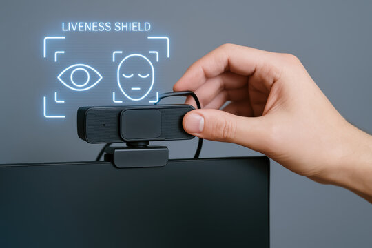 Liveness shield technology helps prevent deepfake and ai crimes by verifying real human presence during video communication for secure interaction