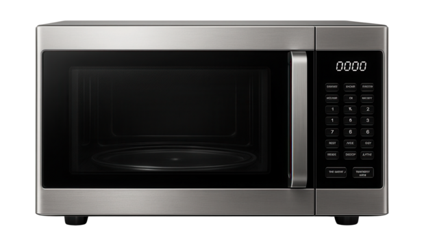 A spacious microwave ideal for meal prep in a busy family kitchen.