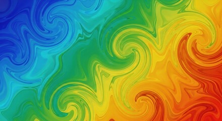 Vibrant Swirling Rainbow Texture Background, Abstract, Color, Gradient