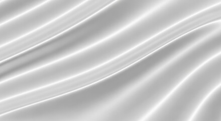 Abstract Silver Fabric Waves Background, Silk, Satin, Texture