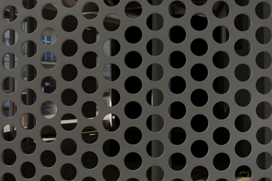 Industrial Perforated Metal Sheet Panel With Circular Holes - Ventilation, Filtration, and Architectural Cladding Material