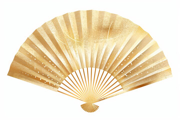 金色の扇子イラスト