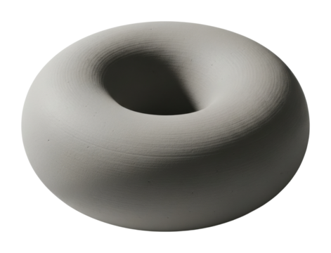 Artistic clay sculpture inspiration design abstract isolated on transparent background