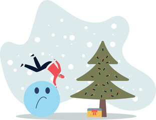 Overcome stress and anxiety, emotional problem, uncertainty or worried about work, depression or mental illness, sad and stressful concept,life and employment of people.