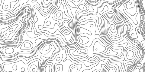 Topographic map background geographic line map with elevation assignments. Modern design with White background with topographic wavy pattern design.paper texture Imitation of a geographical map shades