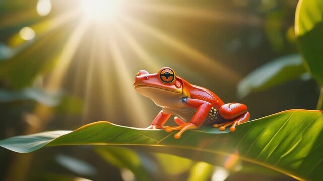 red eyed tree frog