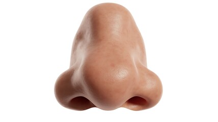 Naklejka premium Isolated Anatomical Model of Human Nose on White Background 