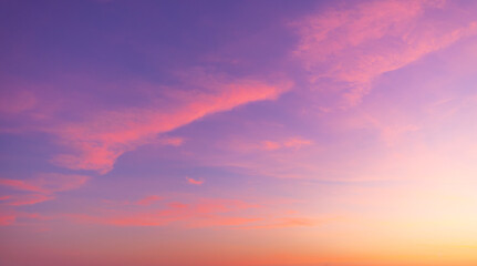Clouds and sky backdrop at sunset and sunrise,Sunset Sky Clouds in the evening with Red, Orange, Yellow and purple sunlight on Golden hour after sundown, Romantic sky in summer on Dusk Twilight 