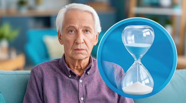 Elderly Man Reflects on Life's Moments