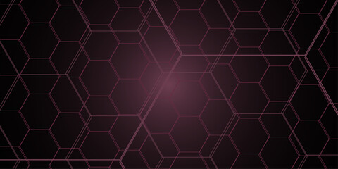 Fototapeta premium Vectors Geometric abstract background with simple Hexagon. Decorative design in abstract style with triangles. Template for landing pages. abstract seamless hexagon pattern. Template for wallpapers. 
