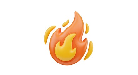 Ignite your design with this vibrant 3D flame, perfect for adding a fiery touch to your next project