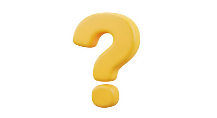 Need answers? Bright yellow question mark brings clarity to complex topics, sparking curiosity and engagement today