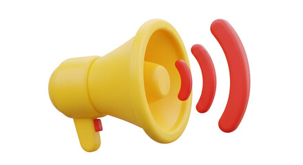 Get your message heard with this 3D megaphone for announcements, alerts, and advertising campaigns, loud and clear
