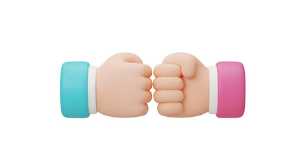 Fist bump between colleagues representing business partnership and teamwork success in modern workplace culture