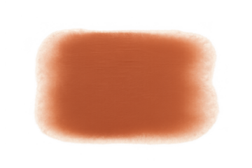 Fluffy rectangle rug or faux fur carpet textured background in terracotta brown color with soft fuzzy edges