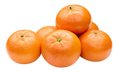 Tangerine isolated on transparent background. Fresh orange mandarin. Tangerine with PNG