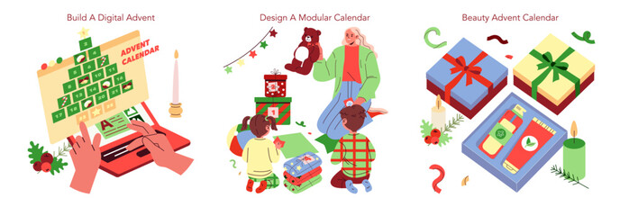 Advent Calendar Ideas with Digital and Modular Designs