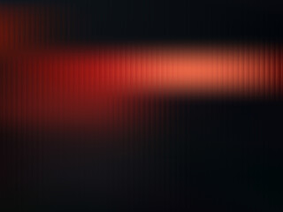 Abstract dark background with a narrow red-orange light streak running horizontally across the center behind a ribbed glass texture.