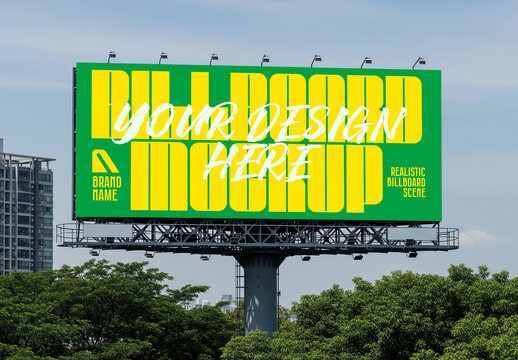 Bulletin Billboard Mockup