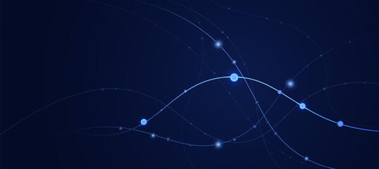 AI Technology Neural Network Futuristic Digital Abstract Background