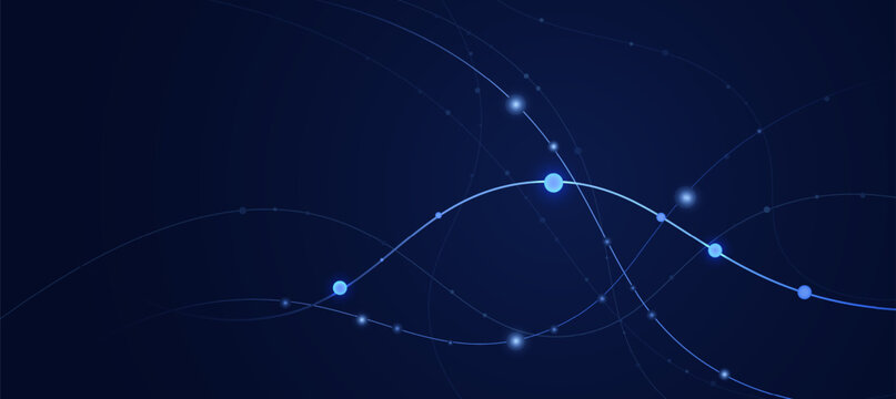 AI Technology Neural Network Futuristic Digital Abstract Background