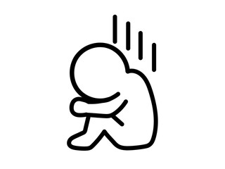 落ち込む人