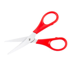 Red Scissors Sharp, Clean Cut on white background
