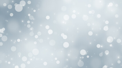 abstract christmas background with bokeh lights and glowing shiny particles,bright blue winter holiday and new year social media background