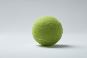 highquality object shot featuring tennis ball against clean white background