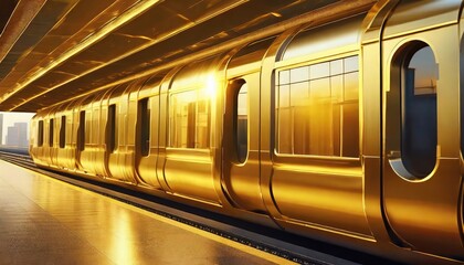 Urban mobile future subway: Modern life and transportation. Generated with AI