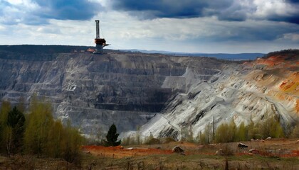 Looked at the large mine. Generated with AI