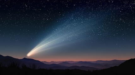 gravitational. Invisible comet silhouettes revealed through gravitational distortion of distant starfields. STEM education sheets, lab safety posters, designed for biotech research communications.