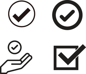 Approval Icons vector eps file