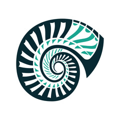 Abstract Tribal Spiral Icon Design Element Vector Icon Set of Various Transportation Vehicles