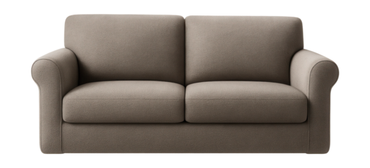 Stretch fabric loveseat cover for a snug fit on a two-seater in modern spaces.