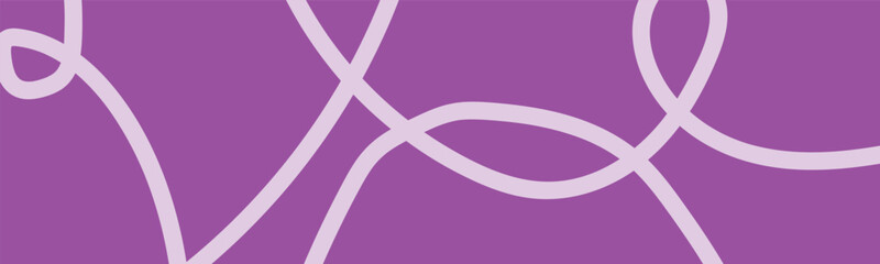 Purple backdrop with gentle pink wave line pattern.