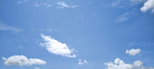 Sky and clouds in nature for background