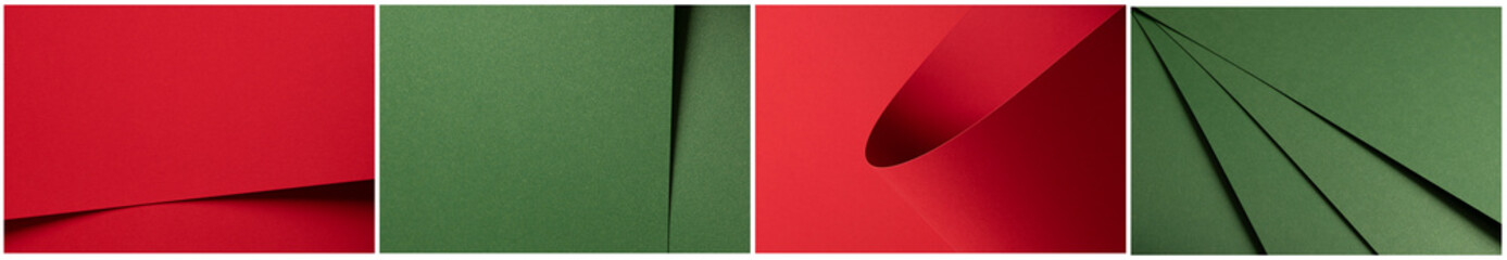 Matte background in red and green tones featuring minimal surface detail and basic overlapping lines
