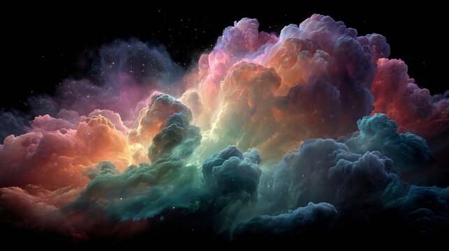 Colorful clouds nebula galaxy space cosmic background wallpaper desktop hd wallpaper for pc and mobile phone wallpaper 4k