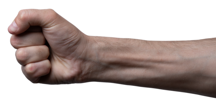 Strong clenched fist representing determination and empowerment