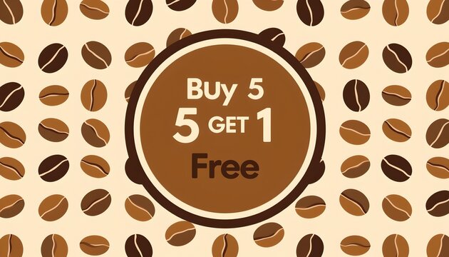 Playful Coffee Loyalty Card Flyer