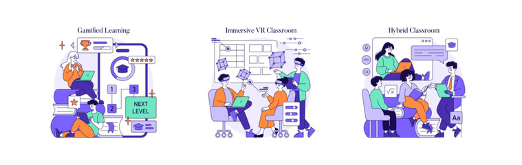 Innovative Educational Concepts with Vector Illustration