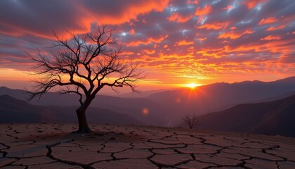 Serene Sunset Mountains
