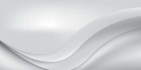 ocean wave and halftone flow theme pearl tone technology comunication theme background for advertisement banner