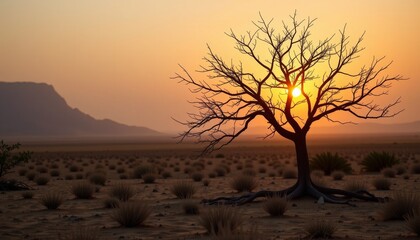 Tranquil Desert Sunset