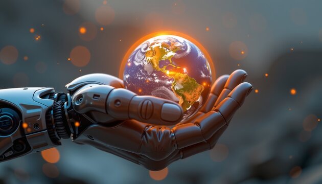 Advanced Technology Hand Globe Earth