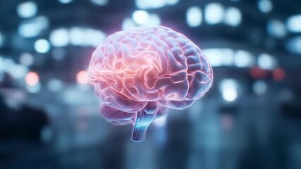 Illuminated digital human brain concept showing neural network intelligence and mental activity for science technology and innovation research - Powered by Adobe