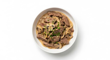 Delicious Beef Stroganoff with Mushrooms and Onions