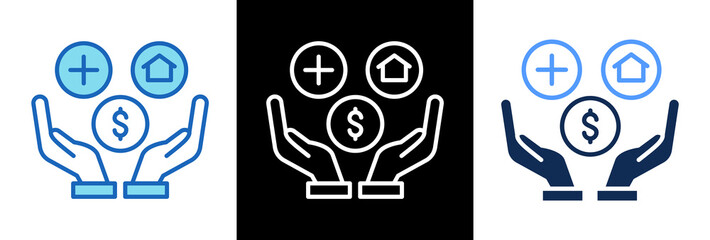 Employee Benefits tripplestyle icon