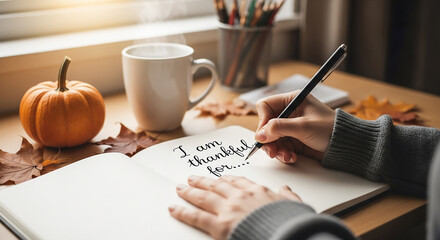 A Personal Moment of Writing in a Gratitude Journal